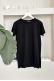 MO269 Yırtmaçlı Siyah  T-Shirt 