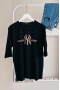 MO12837 Yankees Baskılı Siyah T-Shirt   
