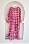 MO188 Gofre Pembe Elbise