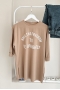 MO326 Have Baskılı Camel T-shirt  