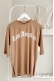 MO12834 Los Angeles Baskılı Camel T-Shirt   