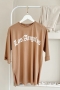 MO12834 Los Angeles Baskılı Camel T-Shirt   