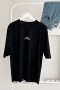 MO12835 Weekends Baskılı Siyah T-Shirt