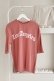MO12834 Los Angeles Baskılı Pudra T-Shirt  