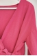MO289 Bel Bağlamalı Pembe Kimono
