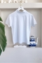 MO178 Kadın Beyaz Boğazlı T-Shirt