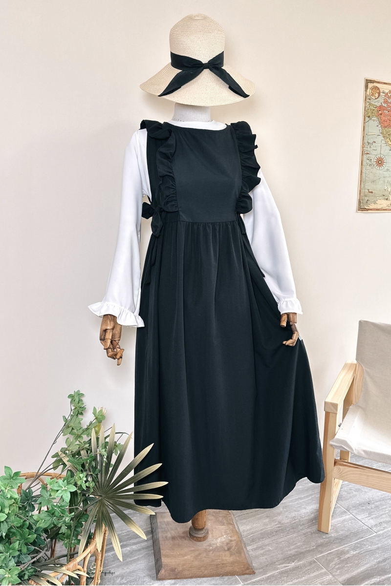 MO126 Fırfırlı Siyah Jile 
