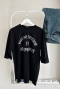MO326 Have Baskılı Siyah T-shirt  