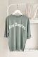 MO12834 Los Angeles Baskılı Mint Yeşili T-Shirt   