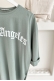 MO12834 Los Angeles Baskılı Mint Yeşili T-Shirt   