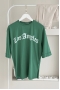 MO12834 Los Angeles Baskılı Yeşil T-Shirt  