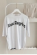 MO12834 Los Angeles Baskılı Beyaz T-Shirt    