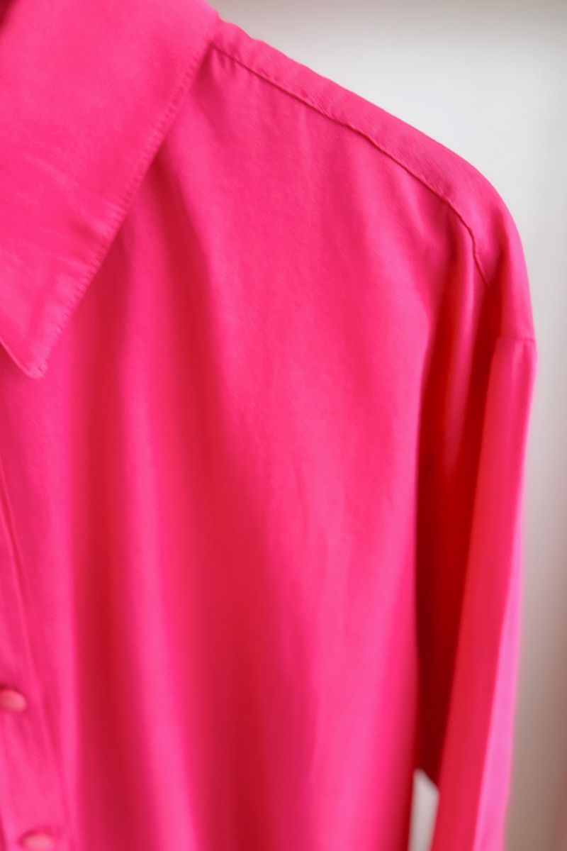 MO220 Renkli Düğmeli Pembe Tunik 