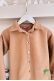 MO240 Düğmeli Camel Kaşe Ceket