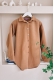 MO240 Düğmeli Camel Kaşe Ceket